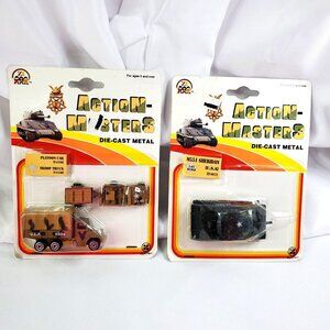 Zylmex Action Masters Die-Cast Metal M551 Sheridan & Platoon Car Troop Truck Set
